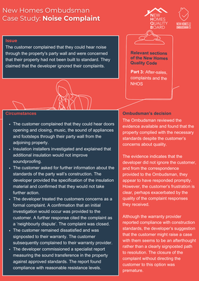 NOISE SUPPORT COMPLAINT visual data 5
